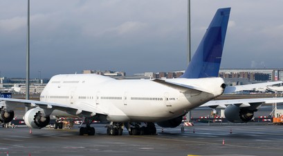 Boeing 747-8 mit der neuen Kennung N7478E: Die Ex-Lufthansa-Maschine ist auf dem weg in die USA.