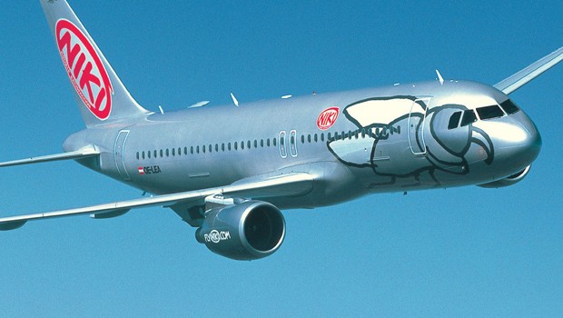 A320 von Fly Niki: Hochgerissen und runtergeplumpst.