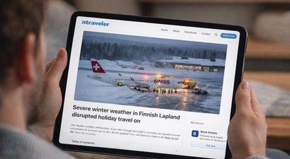 Fake News: Angebliches Bild des Airbus A220 in Kittlä - doch es ist nicht echt.