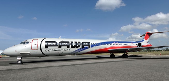 Flieger von Pawa Dominicana: Bienvenido a Miami.