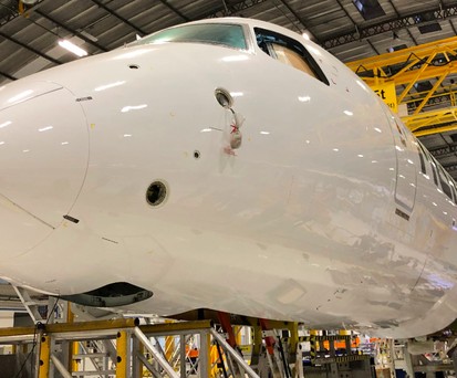 Embraer production: For now, the focus lies on jet engines.