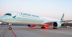 Airbus A350-100 von Cathay in Zürich: Probleme mit dem Triebwerk.