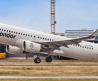 Ein Airbus A320 von Bulgaria Air: Die Airline fliegt mit zwei Airbus A320 ab Stuttgart für Condor.