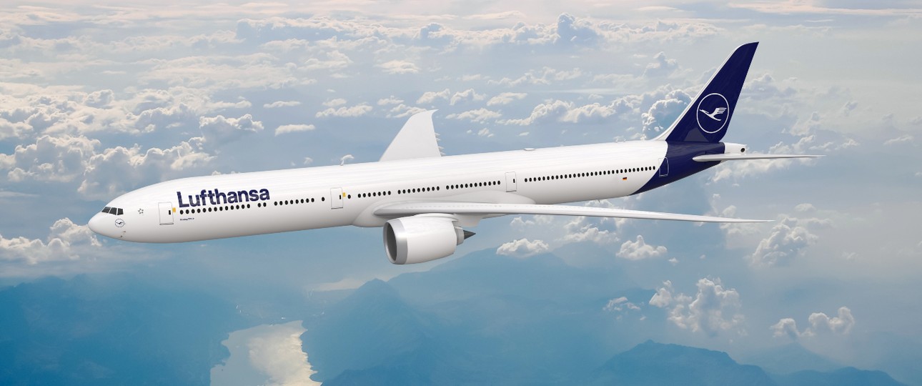 Visualisierung der Boeing 777-9 von Lufthansa: 20 Exemplare sind fest bestellt.