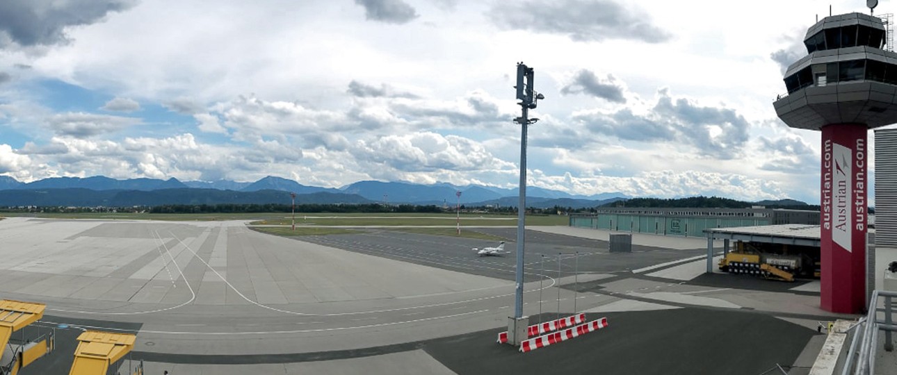 Flughafen Klagenfurt: Ziemlich wenig los.