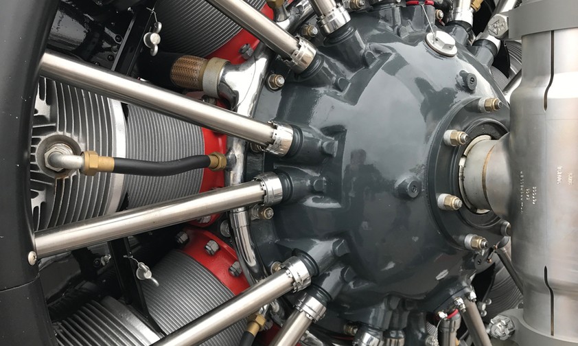 Motor einer Junkers F13: Robust und kräftig.