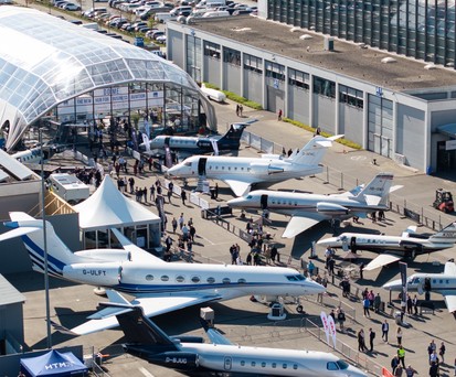 Static Display der Aero 2025: Im kommenden Jahr gibts noch mehr Business Aviation.