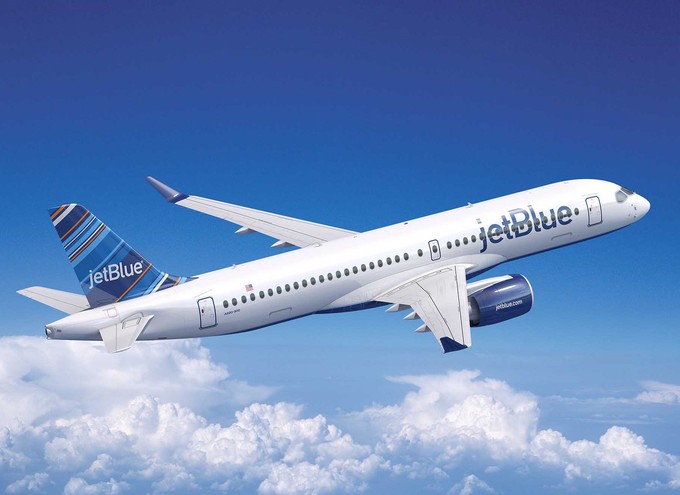 Jetblue bestellt 13 Airbus A321 XLR, allerdings indem eine bestehende Order umgewandelt wird. Zudem erhöht die amerikanische Fluggesellschaft die Order für Airbus A220 um zehn auf 70 Exemplare.