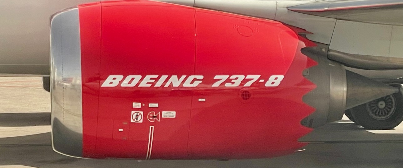 Triebwerk einer Boeing 737 Max 8: Vorne ist die Einlassverkleidung.