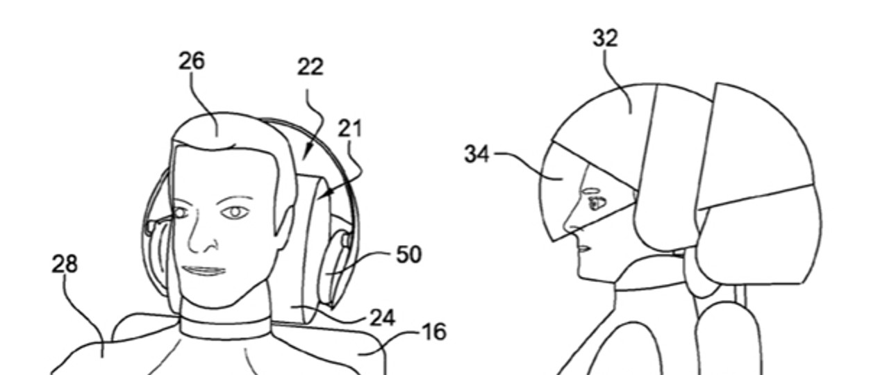 Der Helm soll direkt im Sitz integriert sein.