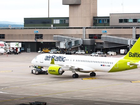 Airbus A220 von Air Baltic in Zürich: Wird ein gewohntes Bild bleiben.