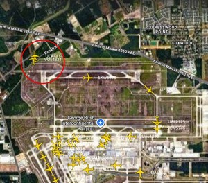 houston beinahe zusammenstoss