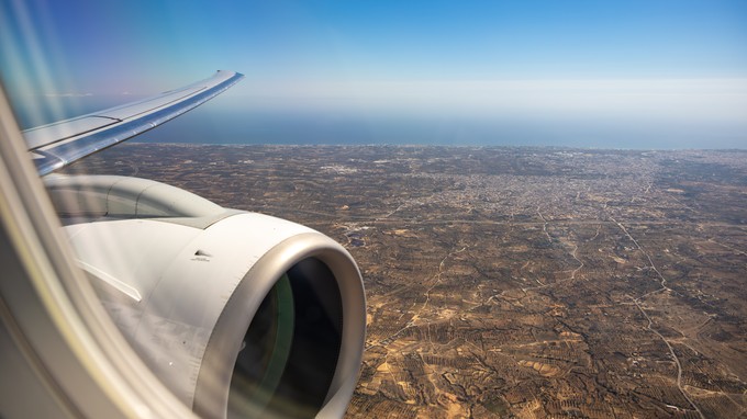 Sinkflug über Tunesien: Monastir liegt an der Ostküste des Landes.