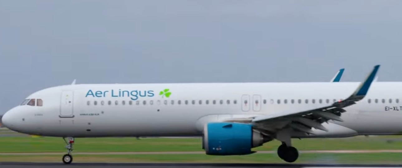 Airbus A321 XLR von Aer Lingus: Das Flugzeug mit der Kennung EI-XLT fällt auf unbestimmte zeit nach einer harten Landung aus.