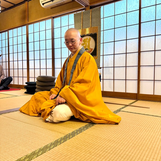 Zazen Meditation mit Gokyu-san im Tempel Sanrakuso II