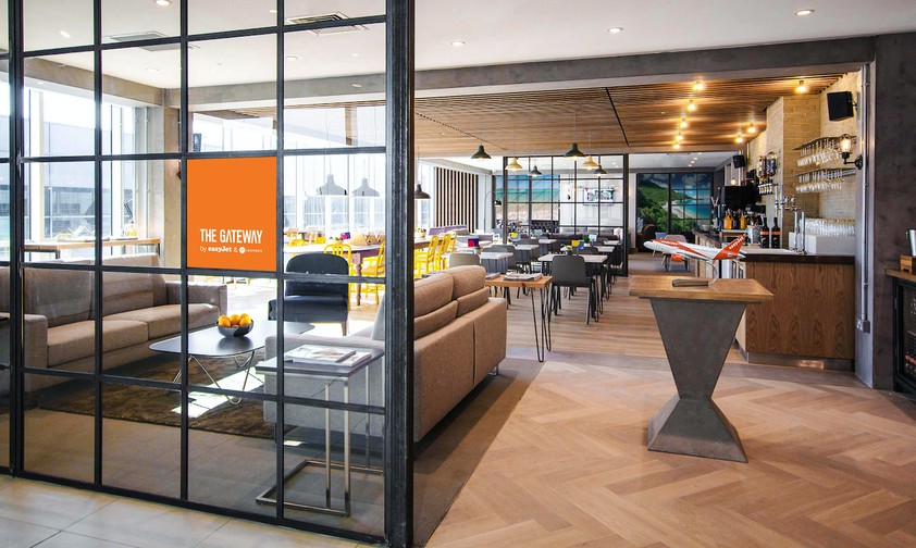 Easyjet-Lounge in Gatwick: Früher undenkbar.