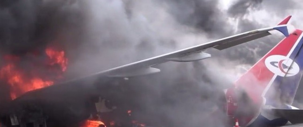 Airbus A320 von Yemenia in Sanaa: Ein Bild der Zerstörung.