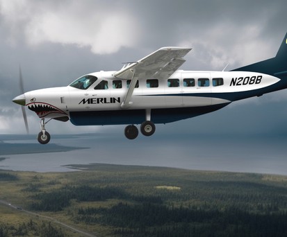 Flieger über Alaska: Bald sitzt Merlin am Steuer.