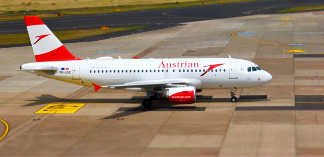 Heute fliegt Austrian Airlines mit ihren 88 Flugzeugen so durch die Welt.