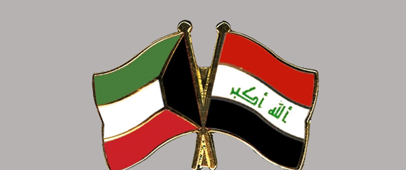 Flaggen von Kuwait und Irak: Lange Feindschaft beendet.