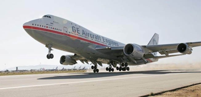 Im Innern der Maschine mit dem Kennzeichen N747GE standen Messapparate. Künftig setzt GE auf eine Boeing 747-400 (Kennzeichen: N747GF), die einst für Japan Airlines geflogen war.