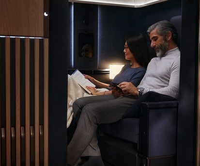 Gäste in der First Class Suite Plus: Lufthansa rudert zurück.