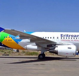 Airbus A319-100 von Eritrean Airlines: Nicht mehr nach Deutschland.