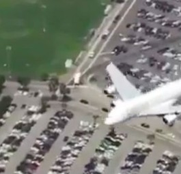 Spannende Perspektive einer A380-Landung