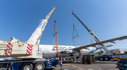 Airbus A300 Zero G am Flughafen Köln/Bonn: Die Zero-G wird nach zehn Jahren am Airport zerlegt.