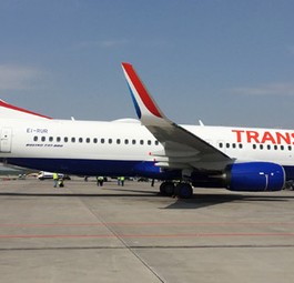 Boeing 737-800 von Transaero im neuen Look: Oft wird man die aufgefrischte Bemalung wohl kaum mehr zu sehen bekommen.