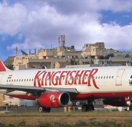 Flieger von Kingfisher: Sowohl nationale als auch internationale Routen waren von den Streichungen betroffen.