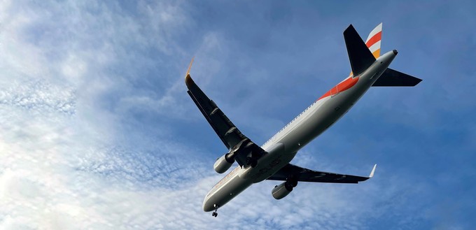 Die OY-TCF landet in Kopenhagen. Der Airbus A321...