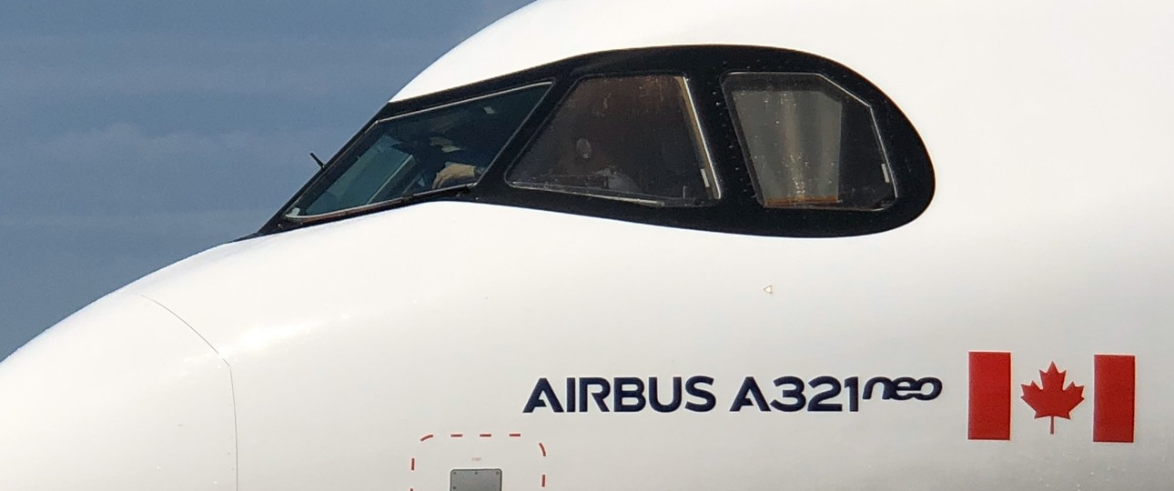 Airbus A321 LR von Air Transat: Die Airline streicht die USA-Flüge.