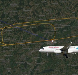 muc eurowings airbus a319 doppelter go around