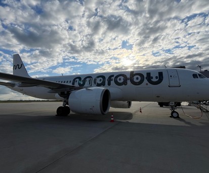 Airbus A320 Neo von Marabu: Die Flotte ist mit Menstruationsprodukten in den Waschräumen ausgestattet.