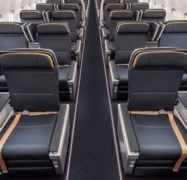 Sitze des Modells MiQ von Rockwell Collins in der Version für Turkish Airlines: Werden in A321 Neo und 737 Max zum Einsatz kommen.