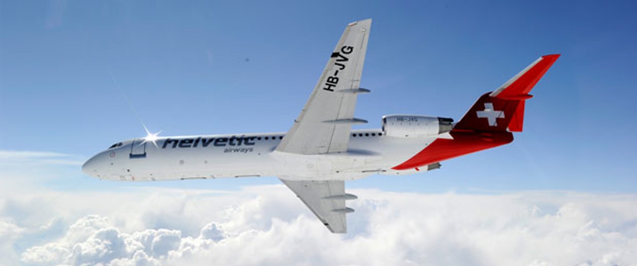 Fokker 100 von Helvetic: Die Einheitsflotte bekommt bald Zuwachs.