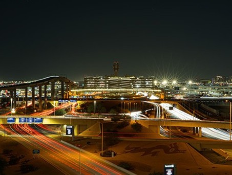Flughafen Phoenix in der Nacht: Es kam zu einer ungewöhnlichen Situation.