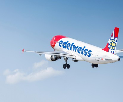 Airbus A320 von Edelweiss: Es kam zu einer Annäherung.