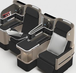 Business Class des Dreamliners von Qantas.