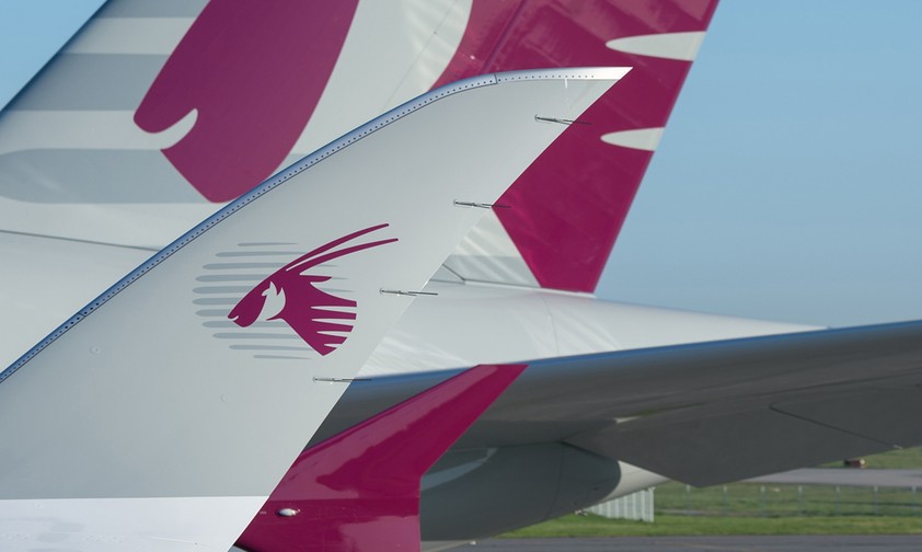 Airbus A350 von Qatar Airways: Mehr gibts nicht.