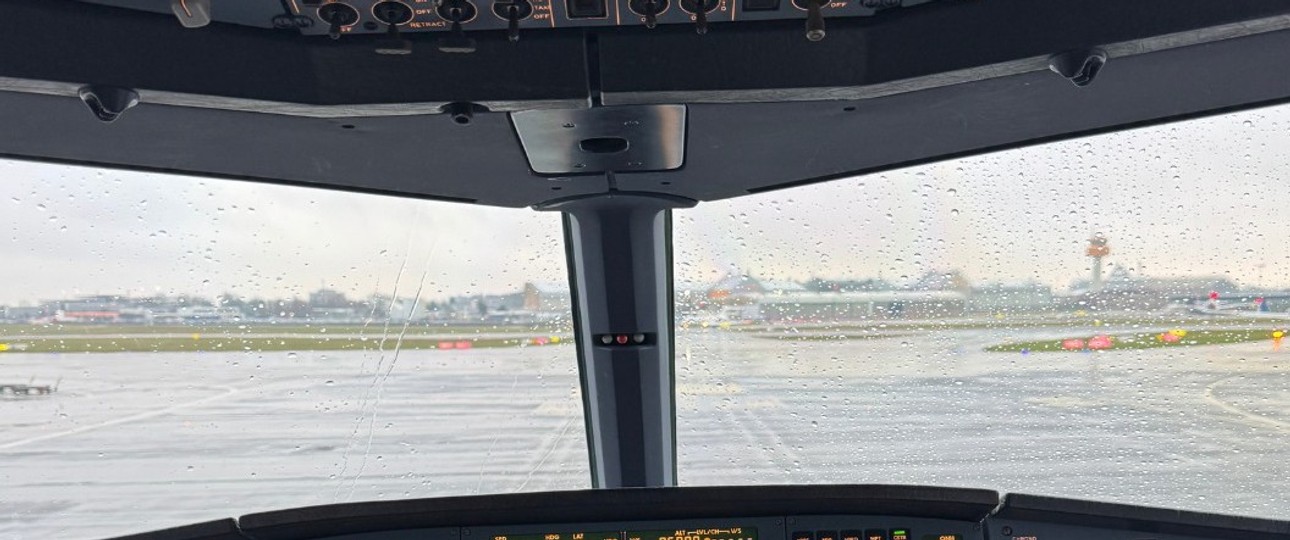 Cockpit eines Airbus A320 Neo von Marabu: Auch Lufthansa-Personal nimmt hier Platz.