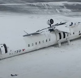 So sieht die verunglückte CRJ 900 aus der Luft aus