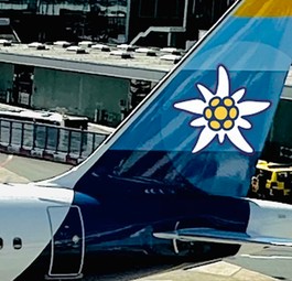 Airbus A320 mit Edelweiss-Discover-Lackierung (Montage): Wird es nicht geben.