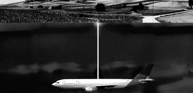 Flugzeug unter der Erde: So stellt sich der Künstler das Projekt vor.