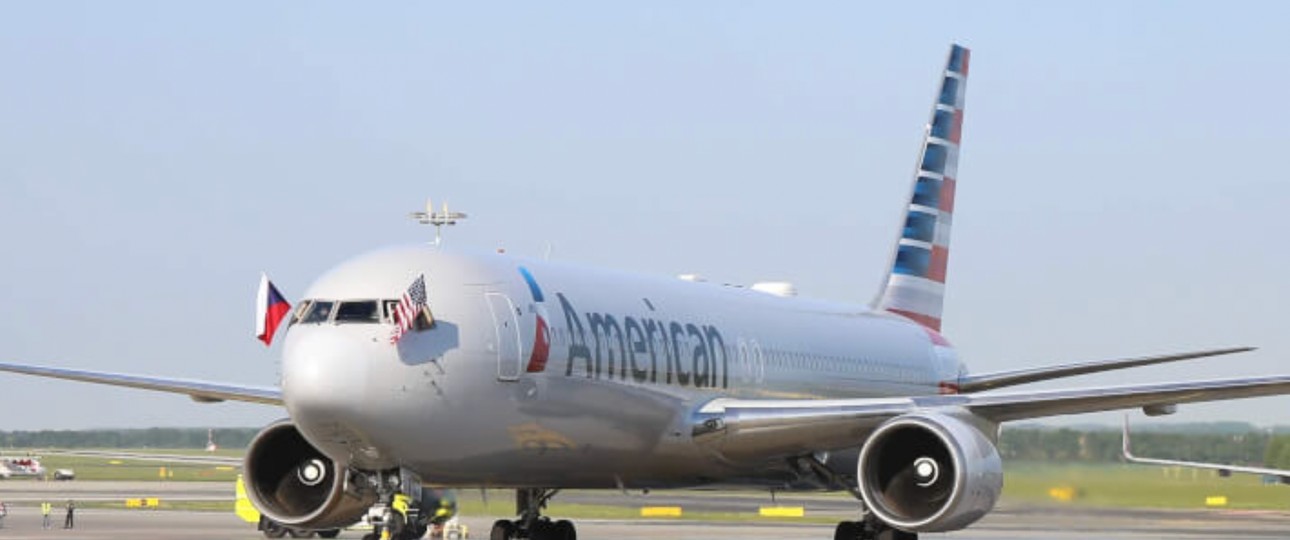 American Airlines am Flughafen Prag: Zuletzt 2019.