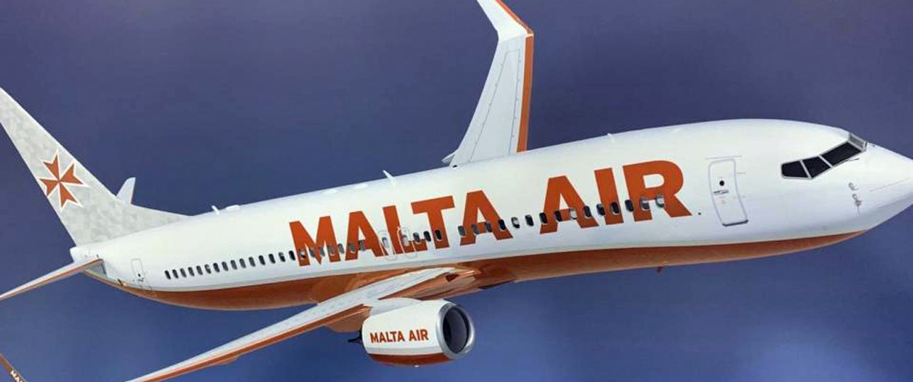 Darstellung des Designs von Malta Air: Erinnert an die andere Ryanair-Tochter Lauda.