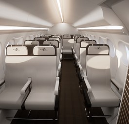 Aura Aero Kabine der Era: So sieht die Kabine mit 19 Sitzen aus.