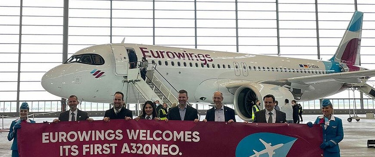 Die D-AENA im Hangar in Düsseldorf: Warum dieses Kennzeichen?