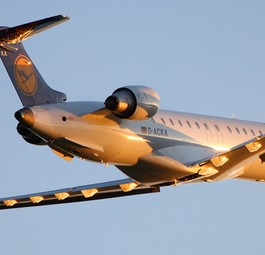 Bombardier CRJ900 von Lufthansa: Auch die D-ACKA ist derzeit viel unterwegs.